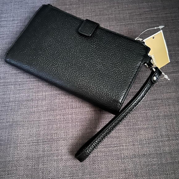 NWT MICHAEL KORS DOUBLE ZIP WRISTLET WALLET 8 IPHONE CASE - Picture 3 of 8